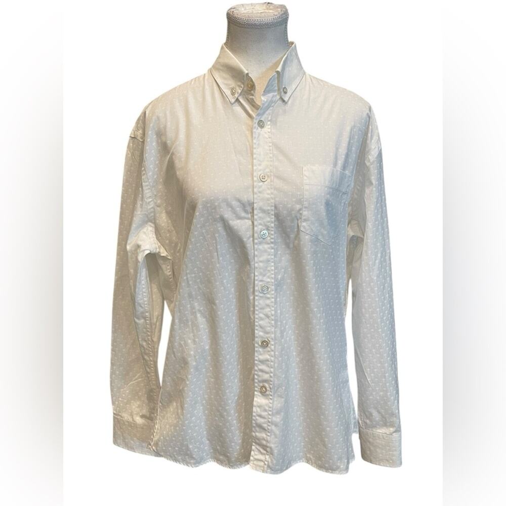 TOMAS MAIER Size 8 White Cotton Button Down Long Sleeve Shirt - Picture 1 of 13